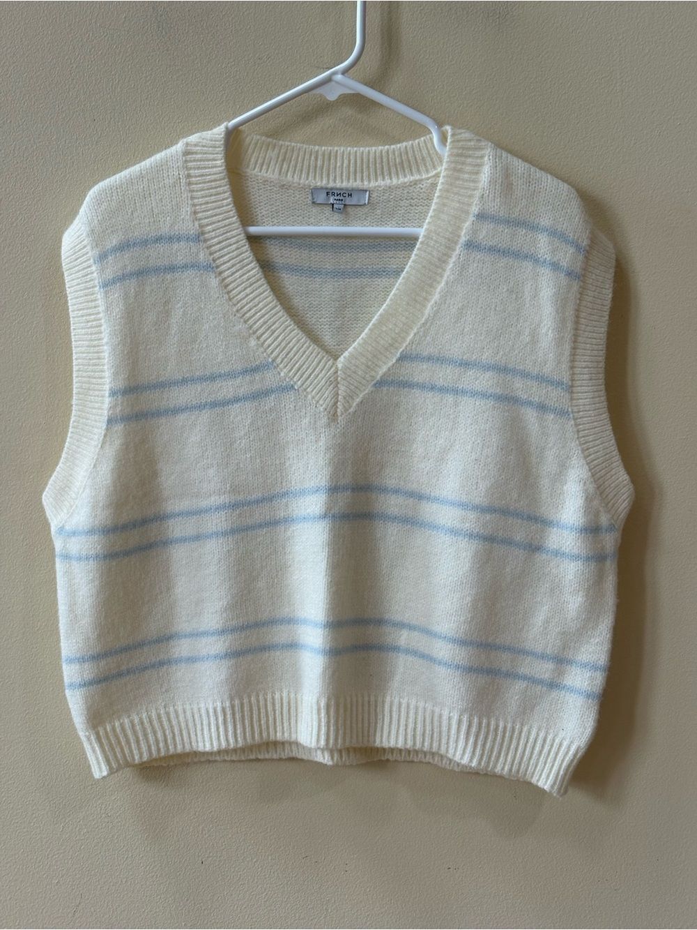FRNCH Paris cropped sweater vest